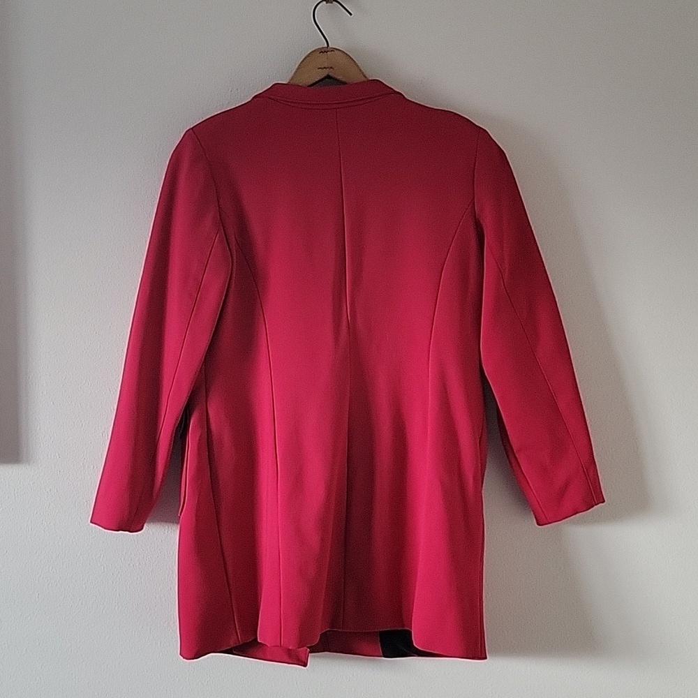 Chico's Red Sleek‎ Ponte Jacket Size Medium - Picture 12 of 12